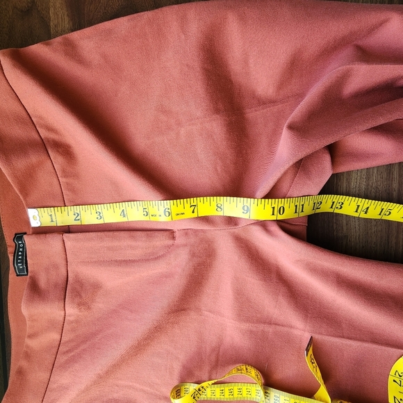 Metaphor Terracotta Straight Leg Cotton Blend Trousers Slacks, Size 6 - Picture 6 of 9